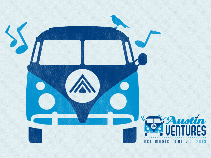 2013 ACL Stage Branding acl austin city limits music festival austin austin texas zilker aclfest volkswagen bus logo branding debut shot