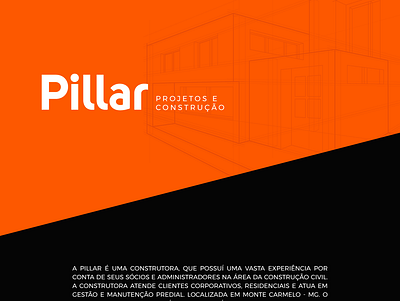 Pillar - Projetos e Construção branding design icon identity illustration logo minimal typography vector