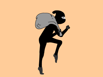thief animated gif animation cartoon design emojis emotion icon illustration thief walkcycle web