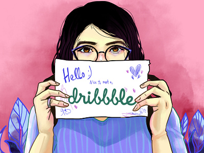 Hello, dribbble :) debut shot hello dribbble illustration illustrator