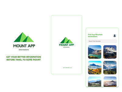 Mount App UI Design app design uidesign uiux ux