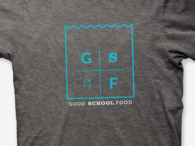 Good School Food T-Shirt crest design logo mark tshirt