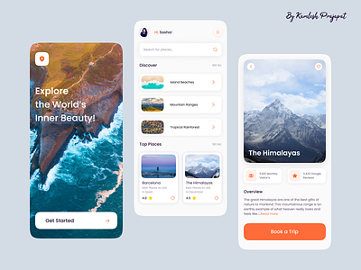 Travel App Design app design card design design figma uidesign