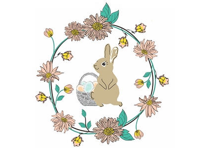Bunny animal artwork bunny character creative design drawing graphic hand drawn illustration print vector