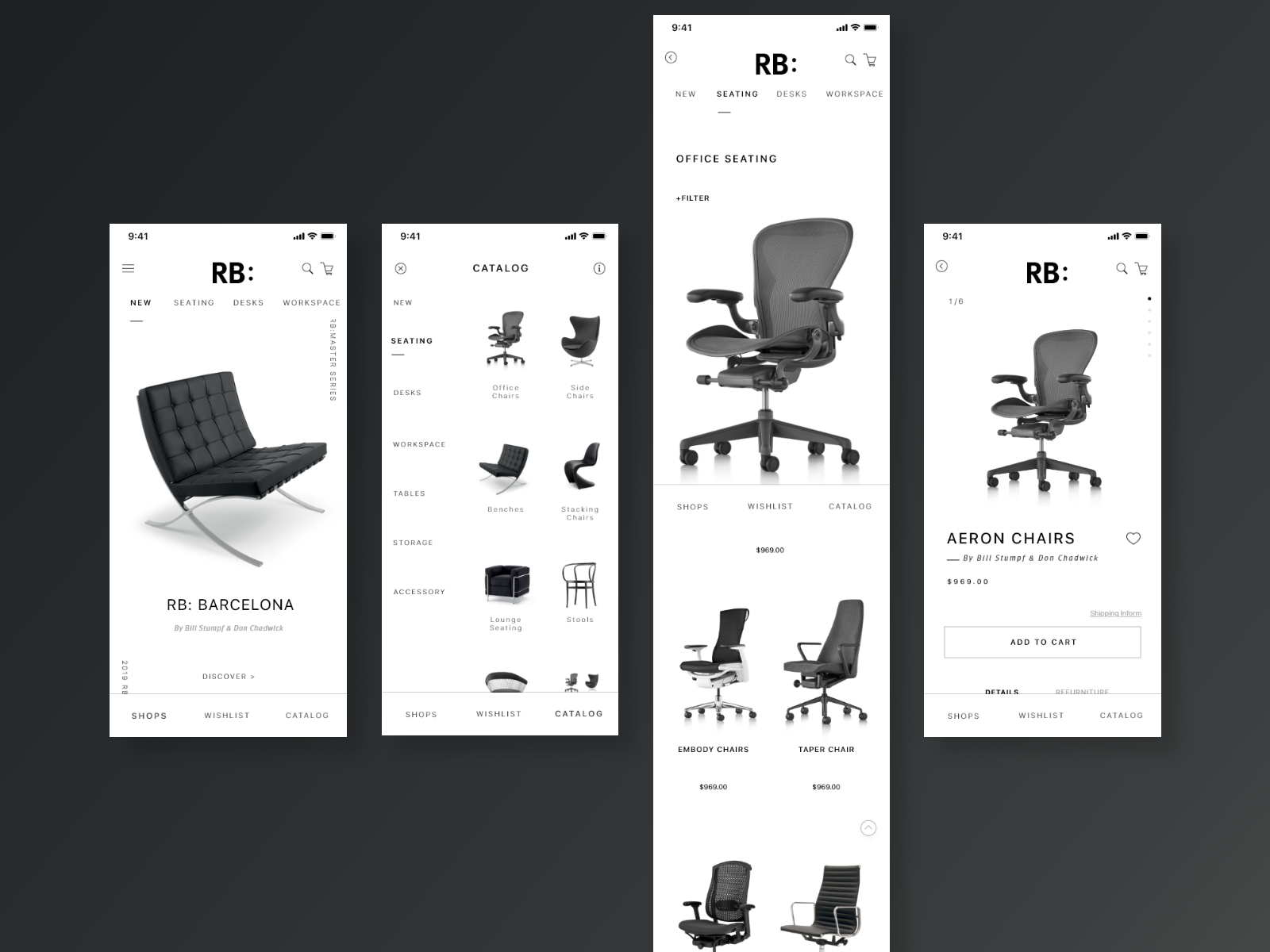 Rb The App Sell Furniture By Yu Lin Cho On Dribbble