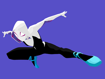 Spider-Gwen illustrator marvel spiderman vector vector illustration