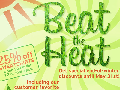 Beat The Heat beat the heat flyer sale textile plus