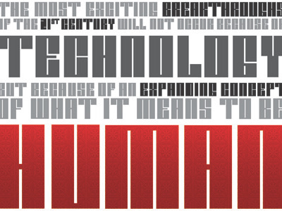 "Techy" Quote Poster design human poster quote technology techy typeface typography