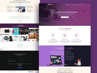 flintox landing page design landingpage landscape ui ux web webdesign website