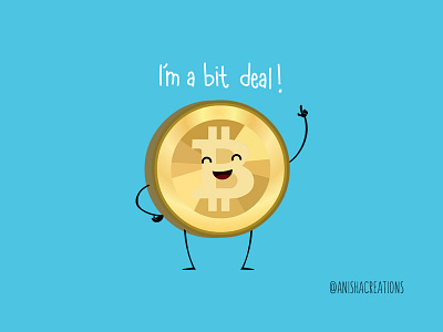 Bit Deal bitcoin cartoons crypto cryptocurrency cute cute art design digital economy funny geek humor illustration kawaii money puns