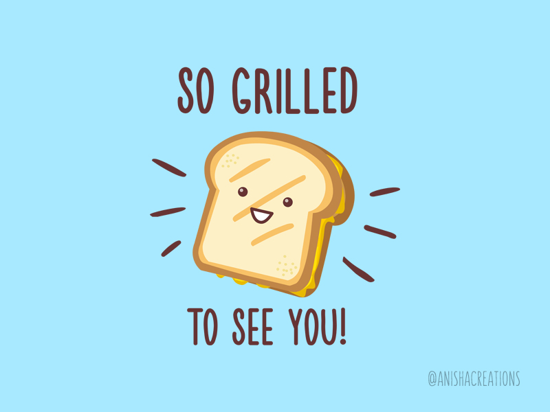 Cheesy Greetings by Ana Villanueva on Dribbble