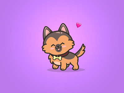 Doggo adorable animals cartoons character cute design dog funny illustration kawaii puppy
