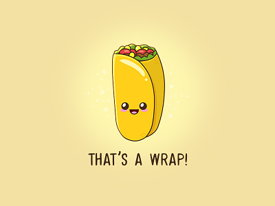 Wrap it up! art cartoons character cute design doodles food funny geek illustration kawaii puns wrap