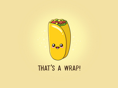 Wrap it up! art cartoons character cute design doodles food funny geek illustration kawaii puns wrap