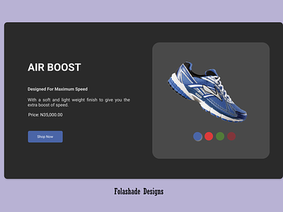 Shoe Homepage branding design ui web