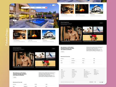 Airbnb Landing Page Redesign design typography ui ux web