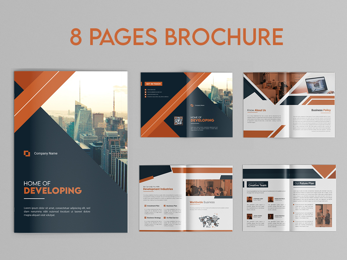 8 Page Brochure Template For Your Needs