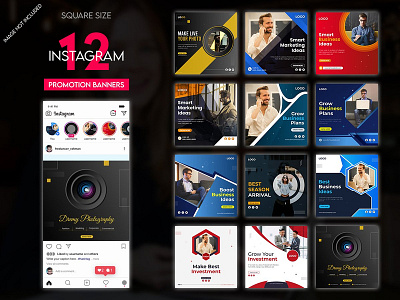 Set of Multipurpose Instagram and Facebook Post Templates banner banner fashion banners ad clean creative deal decor discount fashion sale insta instagram