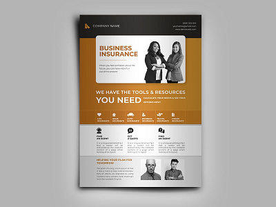 Insurance Company Business Flyer Template business finance guard health healthcare healthy help insurance investment life life insurance lifeguard