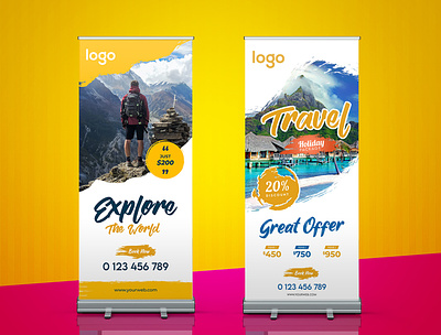 Roll Up Banner for Travel and Tour banner ad banner ads banner design pop up banner pull up banner retractable banner roll up roll up banner roll up banner design roll ups standee travel banner travel rollup banner x stand banner