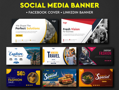 Social Media Banner Design Template by Habibur Rahman on Dribbble