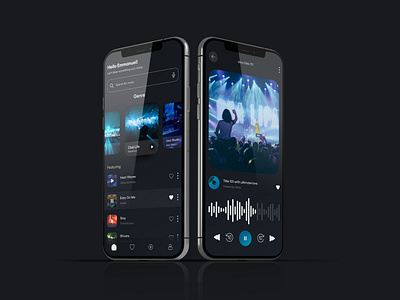 Music App Screen UI Design