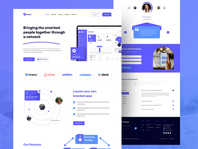 SAAS Landing Page UI Design