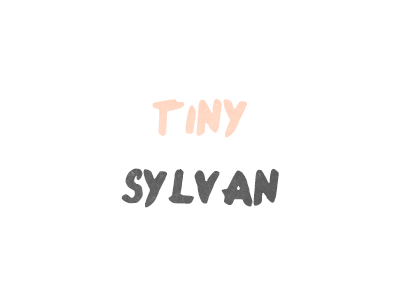 tiny sylvan type watercolour