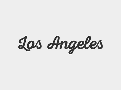 los angeles cities modern simple typography