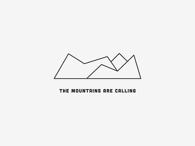 mountains grayscale illustration simple