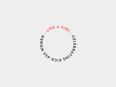 like a girl - logo
