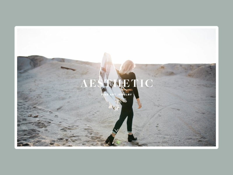 Aesthetic - Landing Page by Catherine Grace on Dribbble