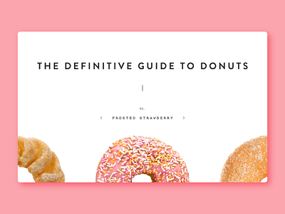Donuts 🍩 digital donuts minimal simple ui design ux design web