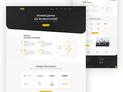 GGF investment webdesign black white branding clean design minimal modern wbedesign simple design ui ux web 2020 web graphic webdesigner