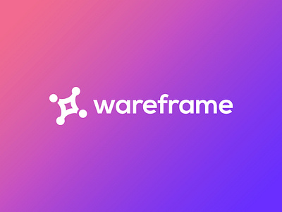 Wareframe Logo branding design flat gradient icon illustrator logo logotype minimal vector