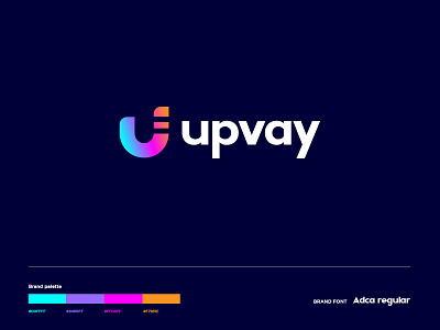 Upvay logodesign branding clean colors design easy logo gradient gradient logo icon identity illustration illustrator logo logo mark logodesign logos 2019 logotype minimal modern logo vector