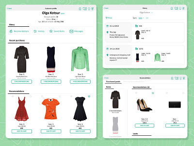 Tablet application for offline shop application design application ui figma shopping app ui ux