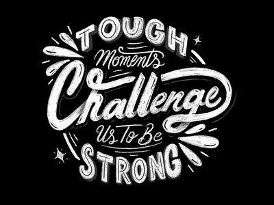 Tough Challenges branding design illustration lettering lettering art lettering artist logo logotype typedesign typography