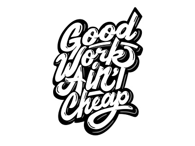 Good Work branding design illustration lettering lettering art lettering artist logo logotype typedesign typography