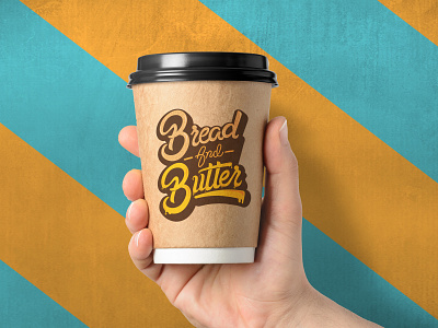 Bread Butter Lettering Concept. branding design icon illustration logo typography