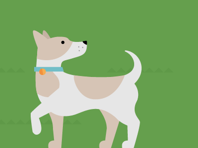 Did you hear something? dog drawing flat geometry illustration minimal puppy simple