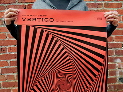Vertigoooo design photo poster red typography vertigo
