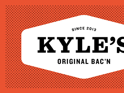 Kyle's brand identity knockout logo logotype sentinel typography wordmark