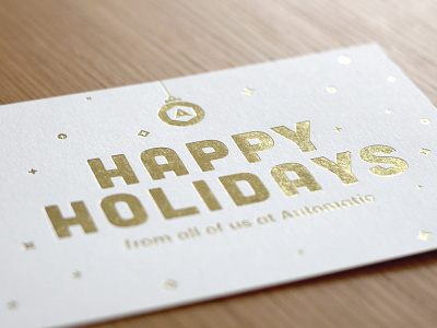 Holiday Card card christmas foil gold happy holidays holiday lost type print sparkles typography xmas