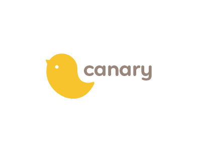 Canary 2 baby birdie branding canary cute logo typography