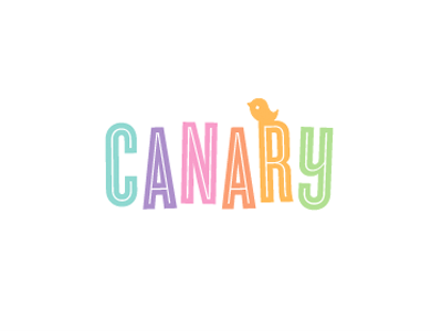 Canary 4 baby birdie branding canary cute logo typography