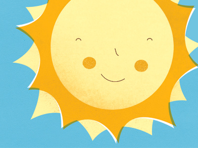 Sunny Days blue happy smile sun sunny yellow