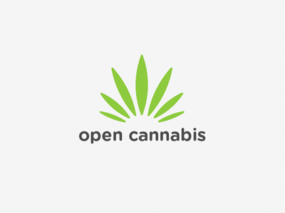 Open Cannabis cannabis green logo marijuana open