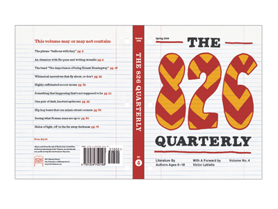 826! 826 book doodle grid handdrawn notebook orange quarterly red typography
