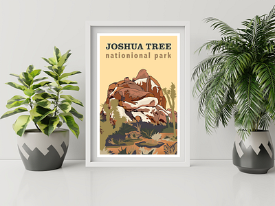 Joshua Tree National Park branding design graphic design illustration logo typography vector